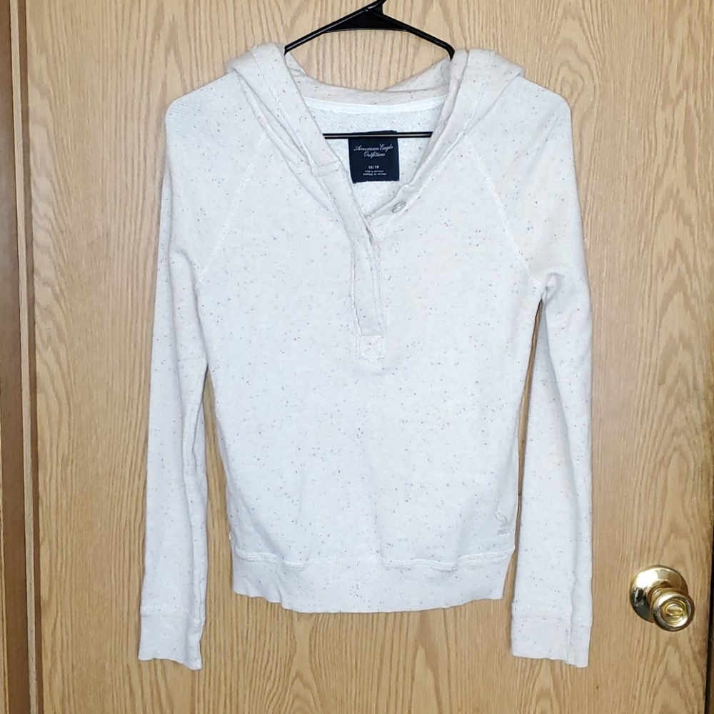 American eagle cream confetti  hoodie